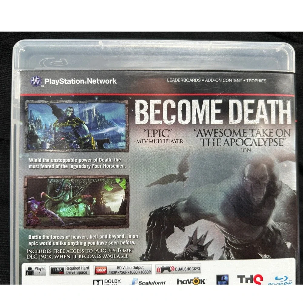 Darksiders II Limited Edition PS3 PlayStation 3 Game THQ Vigil Games 2012
